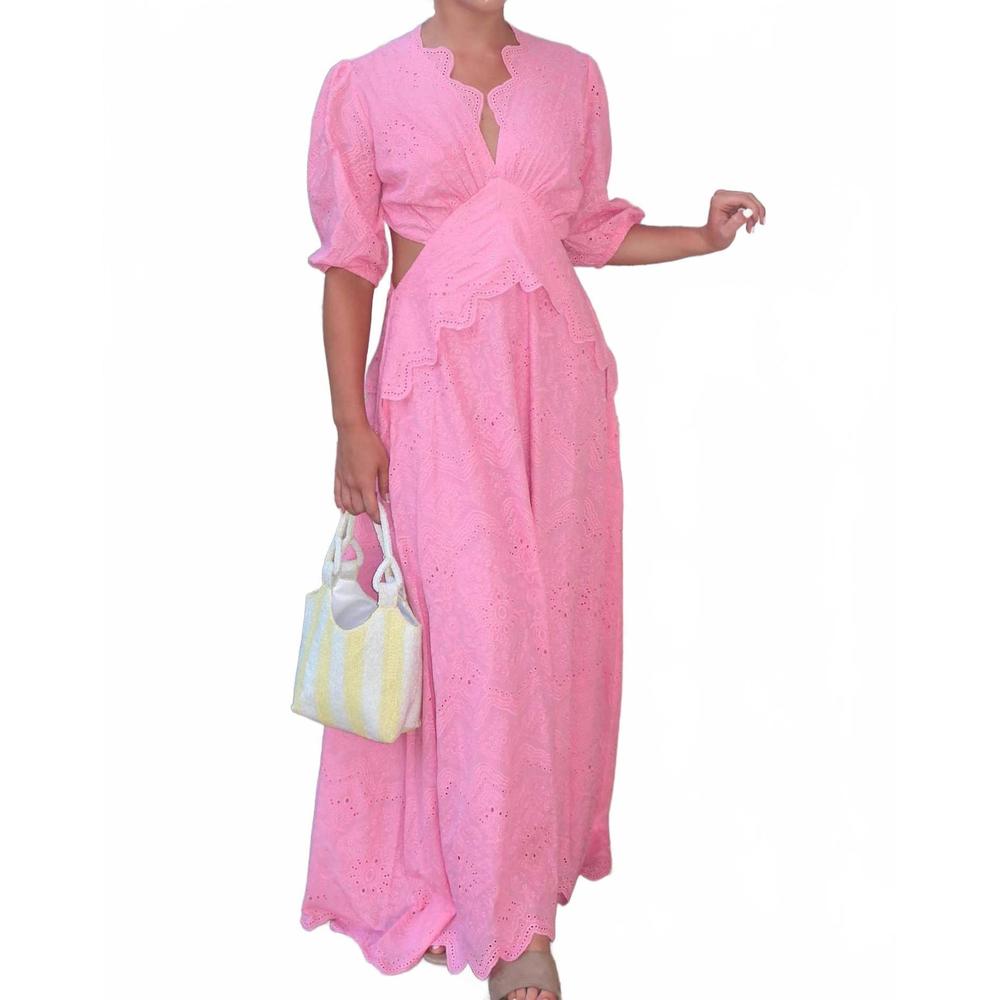 NEW FORE COLLECTION elle maxi dress in pink